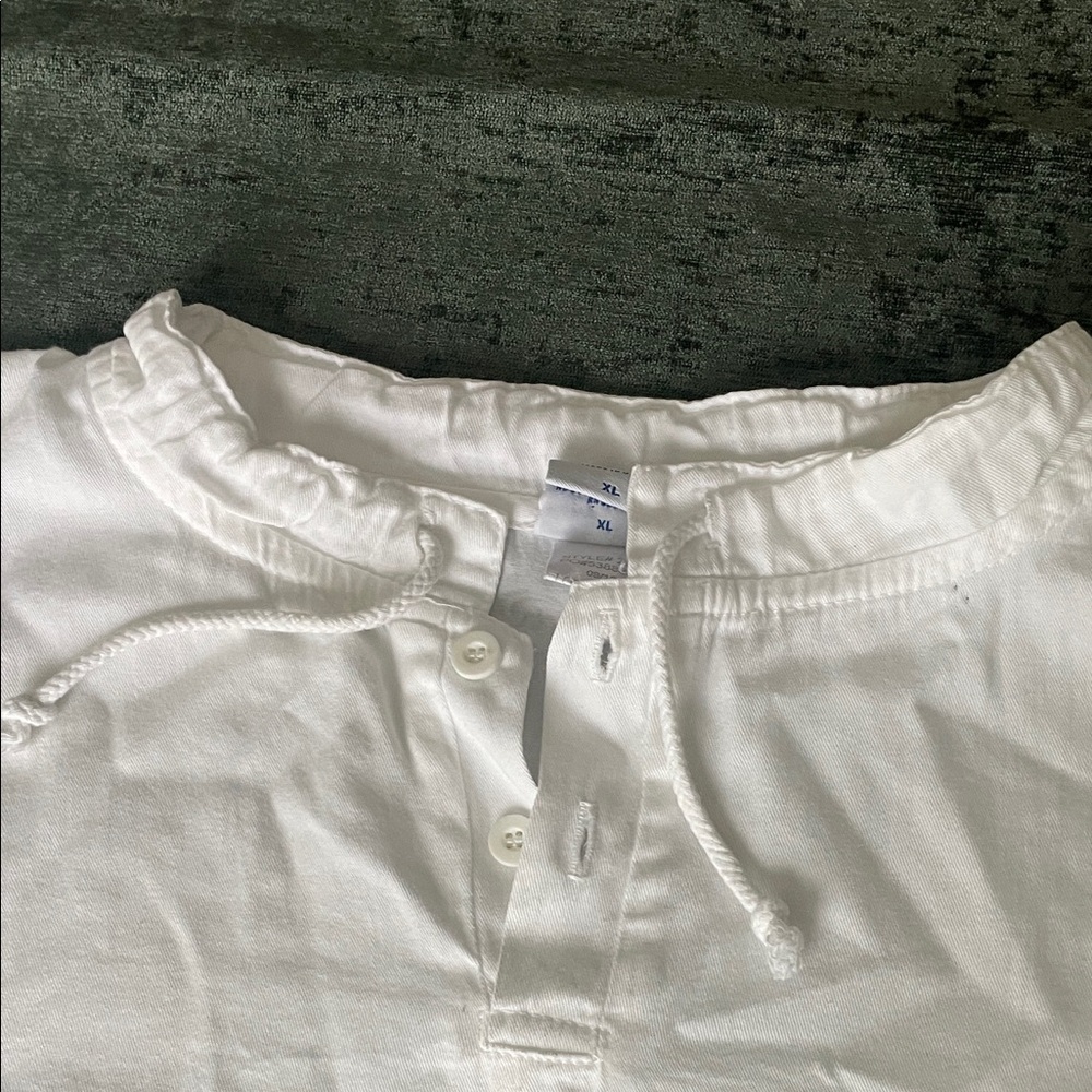 Men's Vintage Crazy Shirts White long Sleeve cotton pullover. - Picture 3 of 10